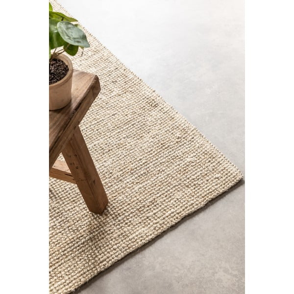 Krémovobiely jutový koberec 80x150 cm Bouclé – Hanse Home-image-4