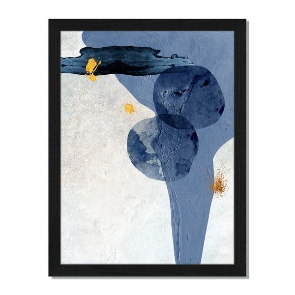 Obraz v ráme Liv Corday Scandi Grey & Blue, 30 x 40 cm