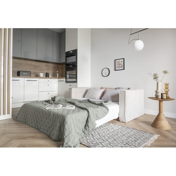 Biela rozkladacia pohovka 168 cm Lucky Lucy - Miuform-image-3