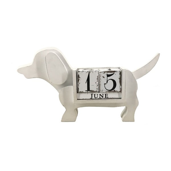 Biely kalendár v tvare psa Moycor Gales
