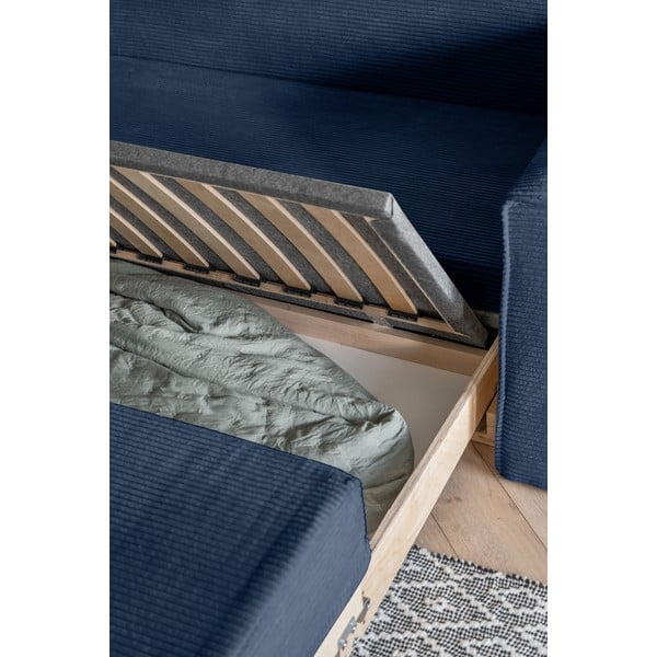 Tmavomodrá rozkladacia pohovka 168 cm Lucky Lucy – Miuform-image-4