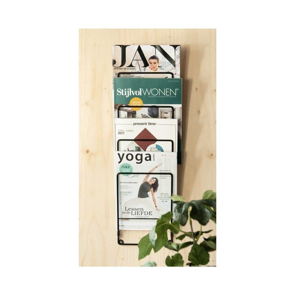 Čierny stojan na časopisy PT LIVING-image-1