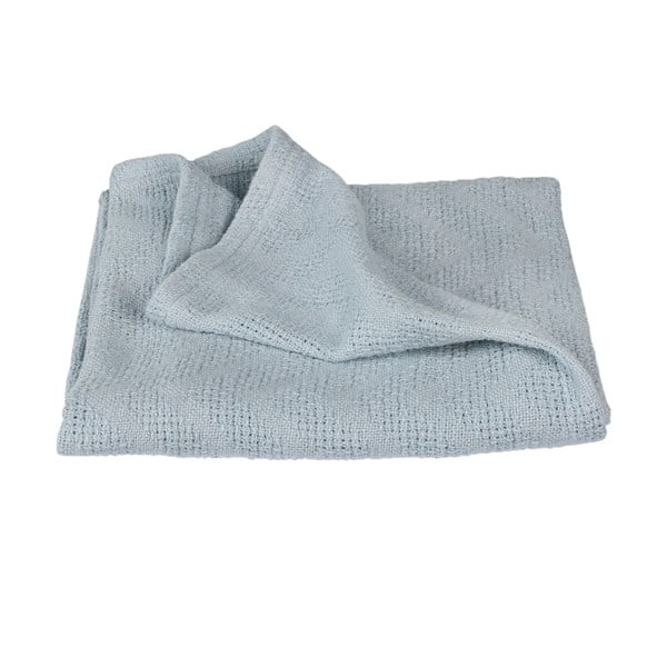 Modrá pletená detská deka z bio bavlny 80x80 cm Lil Planet – Roba