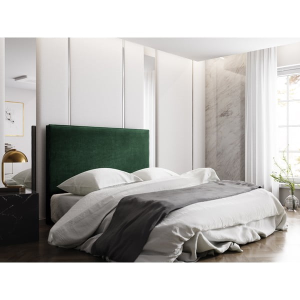 Tmavozelené čelo postele 180x120 cm Natalia – Milo Casa-image-3