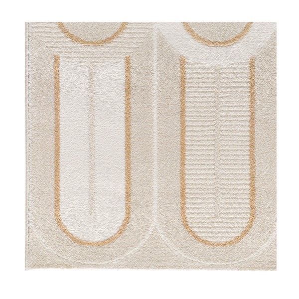 Krémový koberec 133x190 cm Flora – Universal-image-3