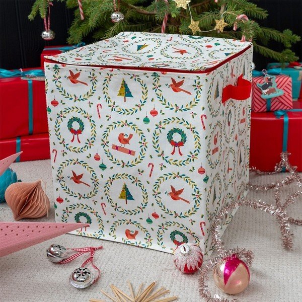 Úložný box na oblečenie z recyklovaného plastu 32x32x35 cm Classic Christmas – Rex London-image-3