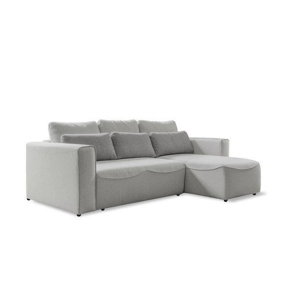 Krémovobiela rozkladacia rohová pohovka (variabilná) Homely Tommy – Miuform