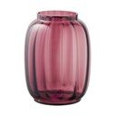 Červená sklenená ručne vyrobená váza (výška  21 cm) – House Nordic