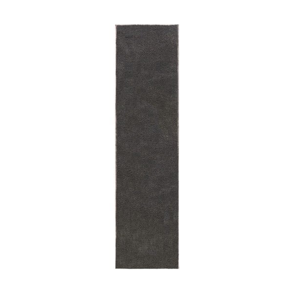 Tmavosivý behúň z recyklovaných vlákien 60x230 cm Sheen – Flair Rugs