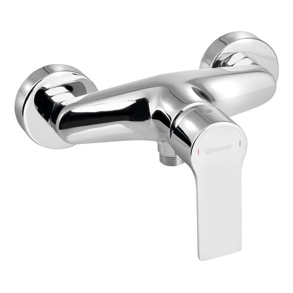 Nástenná sprchová batéria v lesklej striebornej farbe (1 výstup) Pax – Sapho