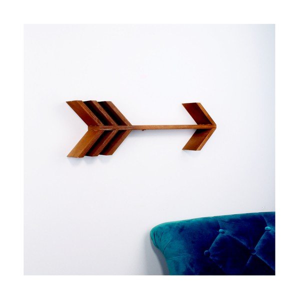 Drevená nástenná polička North Carolina Scandinavian Home Decors Fleche-image-1