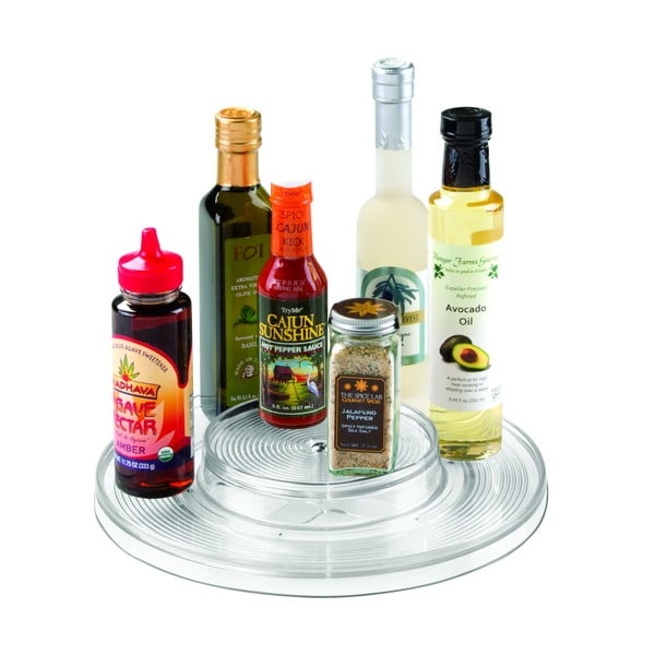 Dvojposchodový stojan na dochucovadlá iDesign Linus, ⌀ 29,5 cm-image-2