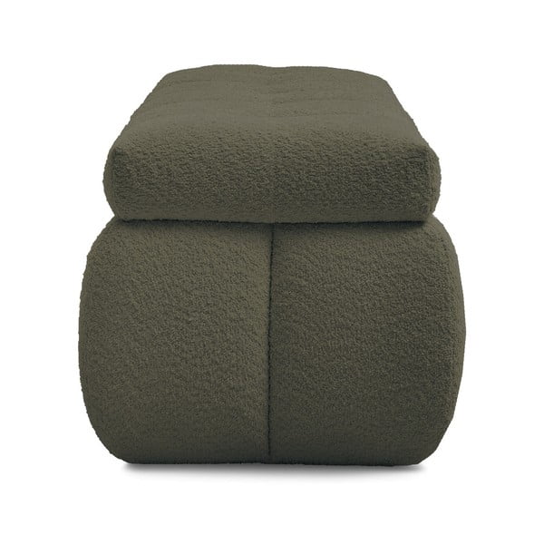 Zelená lavica z textílie buklé Mont Blanc – Bobochic Paris-image-3