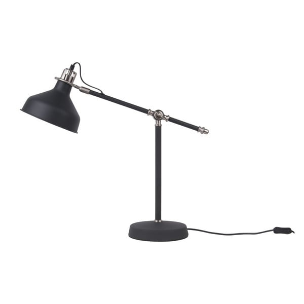 Čierna stolová lampa Leitmotiv Copious