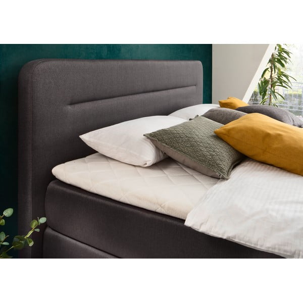 Antracitová boxspring posteľ 180x200 cm Massello – Meise Möbel-image-2