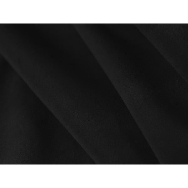 Čierna zamatová rohová pohovka (ľavý roh/do "U") Paolo – Milo Casa-image-4