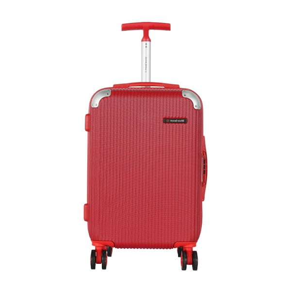 Červená palubná batožina Travel World Luxury, 44 l