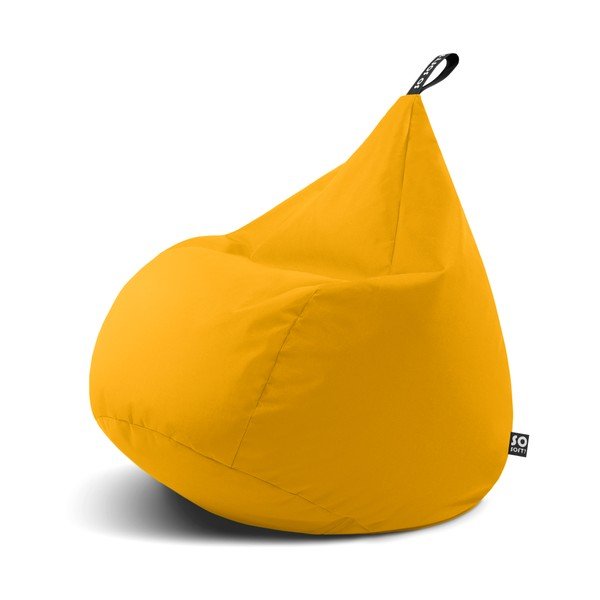 Žltý sedací vak Drop XL – So Soft?