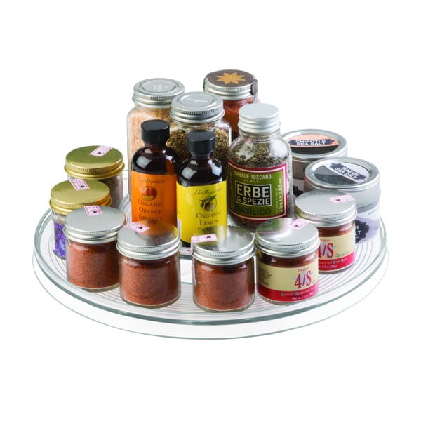 Dvojposchodový stojan na dochucovadlá iDesign Linus, ⌀ 29,5 cm-image-3