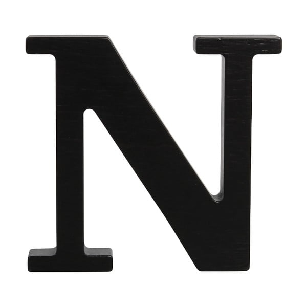 Čierne drevené písmeno Typoland N