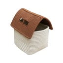 Krémový látkový detský kôš na hračky 22x22x34 cm House Toffee – Lorena Canals