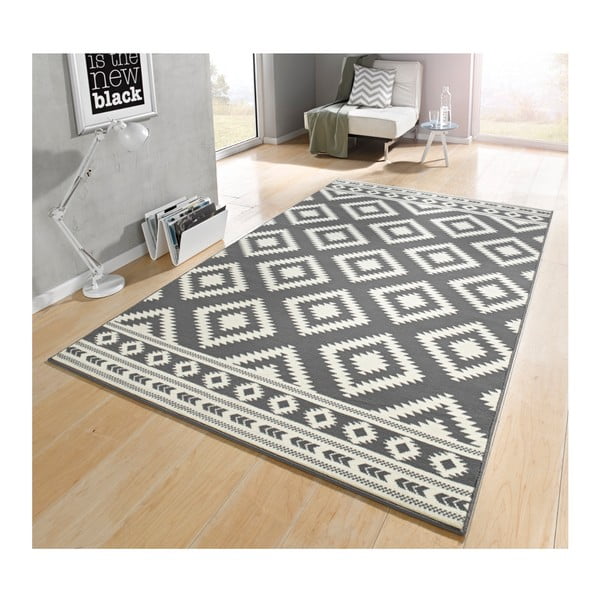 Sivo-krémový koberec Hanse Home Gloria Ethno, 120 × 170 cm-image-1