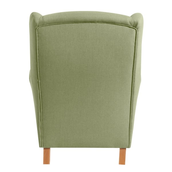 Zelené kreslo ušiak Max Winzer Lorris Apple-image-3