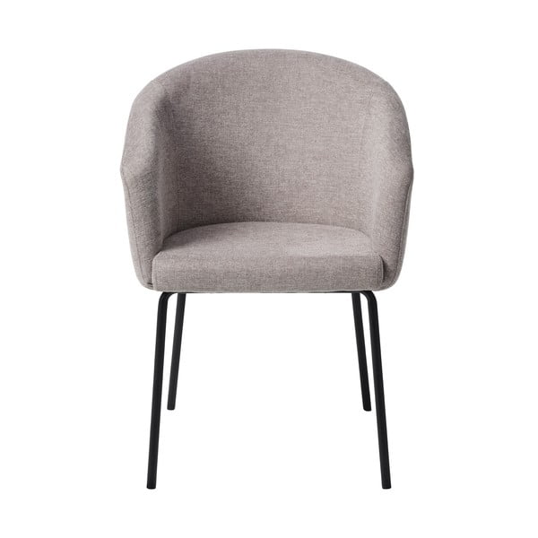 Svetlosivé čalúnené jedálenské kreslo s podrúčkami Easton – Unique Furniture-image-3