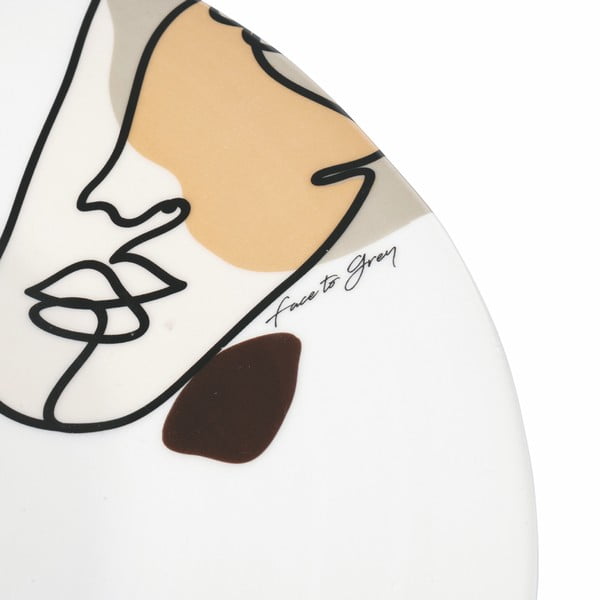 Keramický servírovací tanier VDE Tivoli 1996 Face to Grey, ø 35 cm-image-2