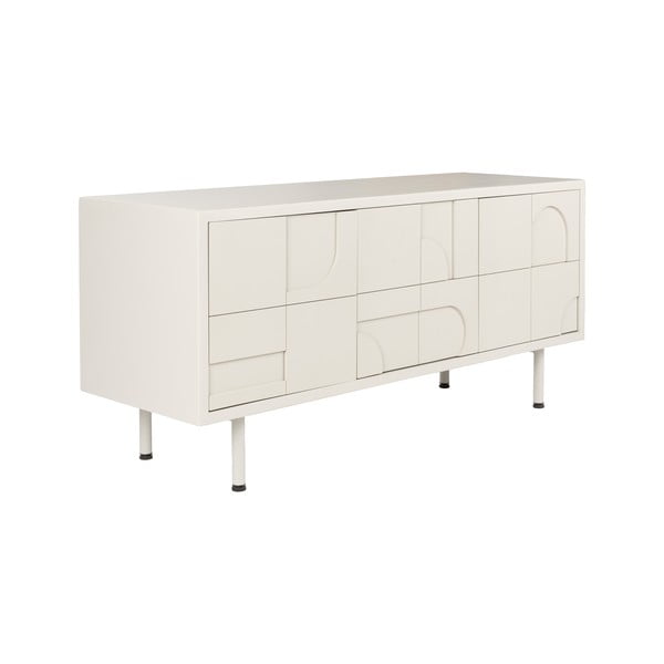 Svetlosivá komoda 55x120x40 cm Funk – White Label-image-2