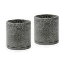 Súprava 2 tmavosivých kvetináčov Bonami Selection Terrazzo, ø 26 cm