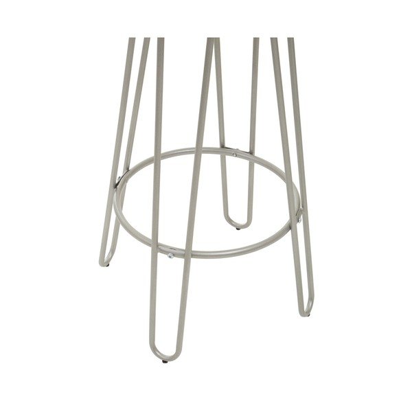Barová stolička z brestového dreva v striebornej farbe/v prírodnej farbe (výška sedadla 75 cm) District – Premier Housewares-image-4