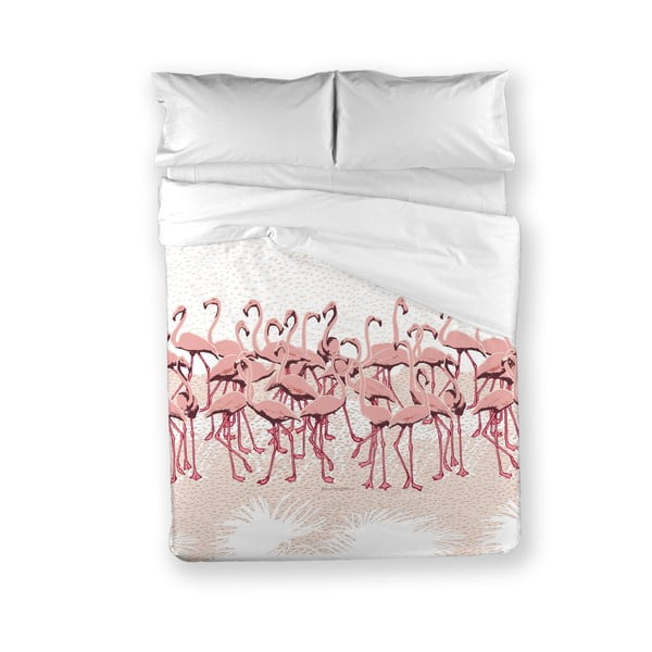 Obliečky Flamingo Flock Pink, 200x200 cm
