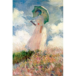 Reprodukcia obrazu Claude Monet - Woman with Sunshade, 45 × 30 cm