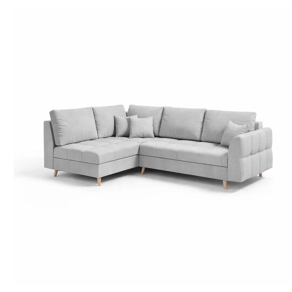 Sivá rohová pohovka (ľavý roh) Ariella - Ropez