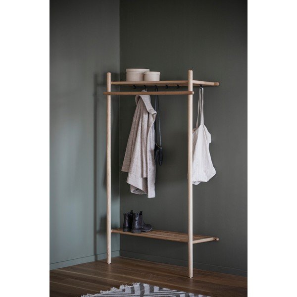 Predsieňová zostava z dubového dreva v prírodnej farbe Milford - Rowico-image-1