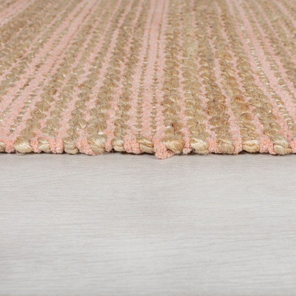 Ružový jutový koberec Flair Rugs Equinox, 160 x 230 cm-image-3