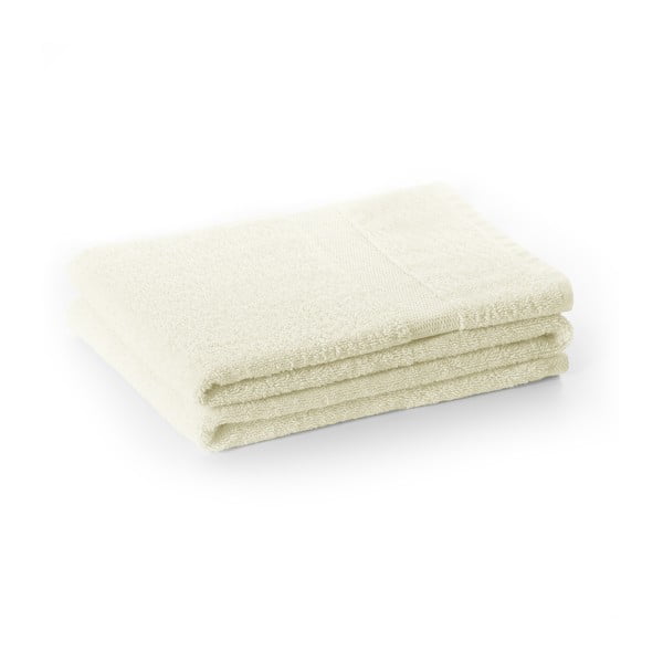 Krémovobiely froté bavlnený uterák 30x50 cm Marina – DecoKing