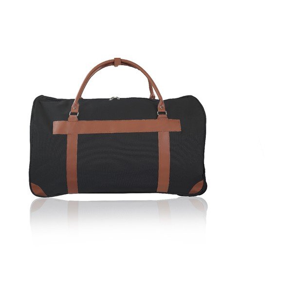 Čierna cestovná taška na kolieskach GENTLEMAN FARMER Oslo, 40 l-image-3