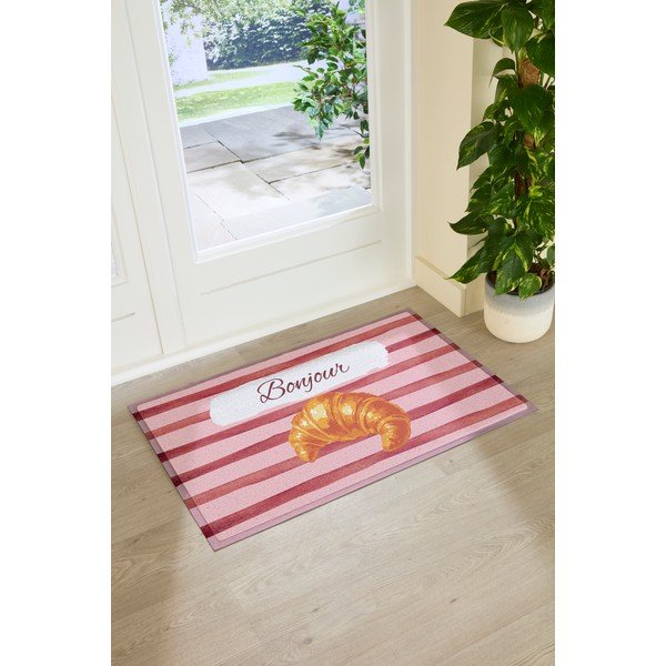 Rohožka z PVC 40x70 cm  Croissant Bonjour – Artsy Doormats-image-3