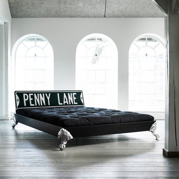 Posteľ Karup Eagle Black/ Penny Lane,  140x200 cm