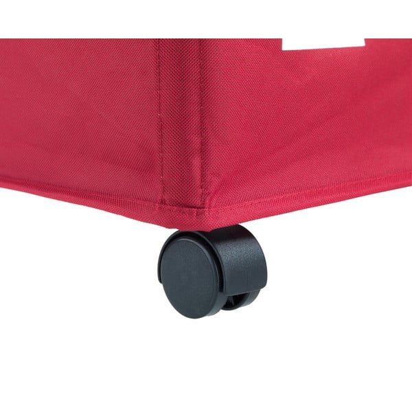 Červený trojitý kôš na bielizeň Wenko TRIV, 117,6 l-image-3