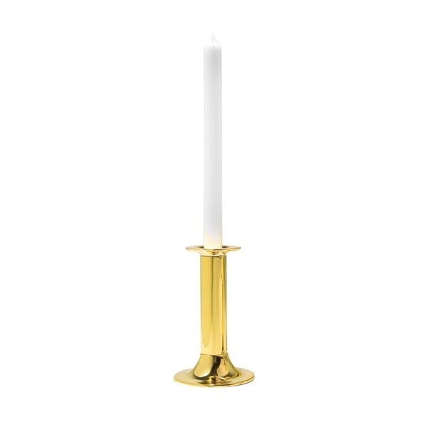Svietnik v zlatej farbe Zilverstad Tube, 16 cm