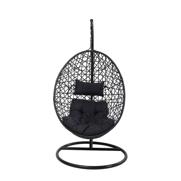 Čierne záhradné závesné kreslo Bonami Selection Costelo-image-4