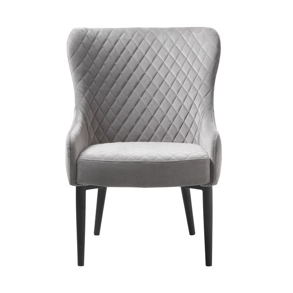 Svetlosivé zamatové kreslo Ottowa – Unique Furniture-image-2