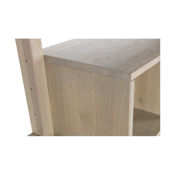 Pracovný stôl z dubového dreva so zásuvkou k nástennej zostave WOOOD Gyan-image-1