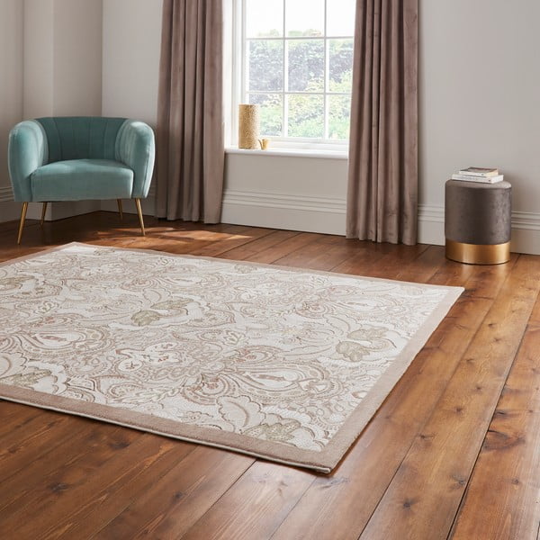 Krémový koberec 120x170 cm Damask Bronze – Think Rugs-image-2