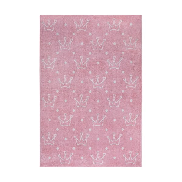 Ružový detský koberec 160x235 cm Crowns – Hanse Home