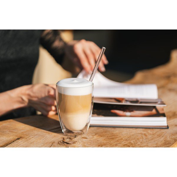 Dvojstenné/na latte sklenené hrnčeky v súprave 6 ks 350 ml – Vialli Design-image-3