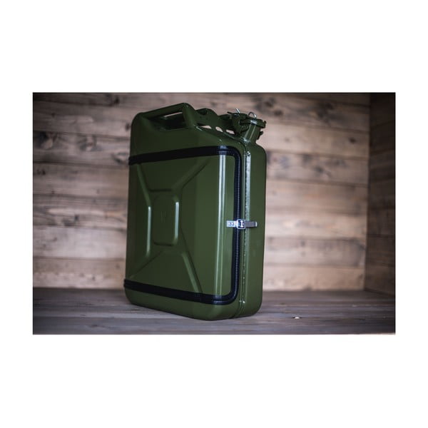 Set zeleného baru v tvare nádrže a 2 pohárov Designed By Man-image-1